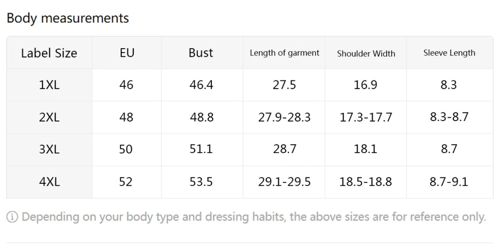 【12081】Plus size women's round neck short sleeve T-shirt with elastic half sleeves and trendy prints