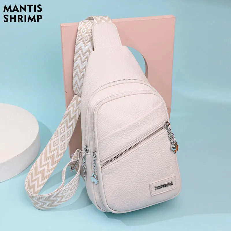 Women Bag Chest Bag Summer Creative Style Shoulder Wear Resistant Messenger Bag PU Leather Crossbody Bag Sling Bags for Woman