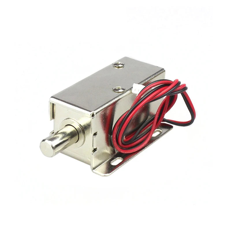 Small Electric Bolt Lock DC12V Magnetic Lock Access Control Electronic Lock Concealed Cabinet Lock Normally Closed Electric Lock