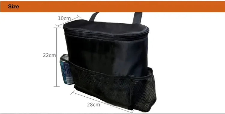 Hot Car Accessories Thermal Food Organizer Summer bottle Cooler Bag Fruit Cans Sundries Storage Back Seat Ice Pack Foldable