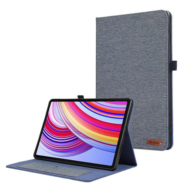 Luxury Flip Oxford Cloth Fabric Case For Xiaomi Redmi Pad Pad 12.1 inch / Poco Pad Tablet Protective Cover Hülle Coque Capa