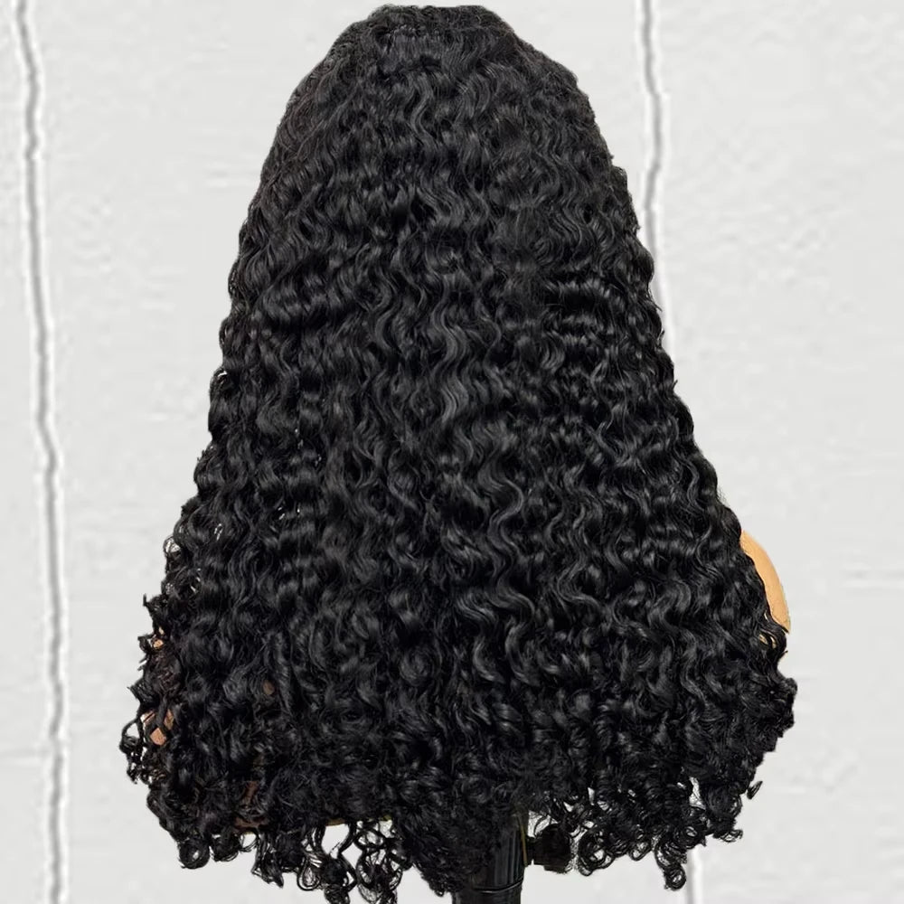 12A Double Drawn 250% Density 13x4 Lace Frontal Hair Wig Burmese Curl Human Hair Wigs Natural Color Curly Hair Wig Remy Hair Wig
