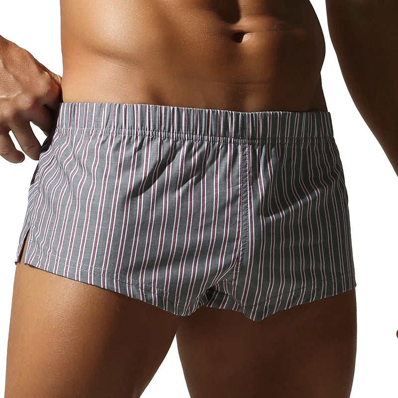 2026 Tauwell Men's Striped Boxer Shorts Soft Breathable Loose Fit Casual Comfortable Underwear S-XXL New Arrivals