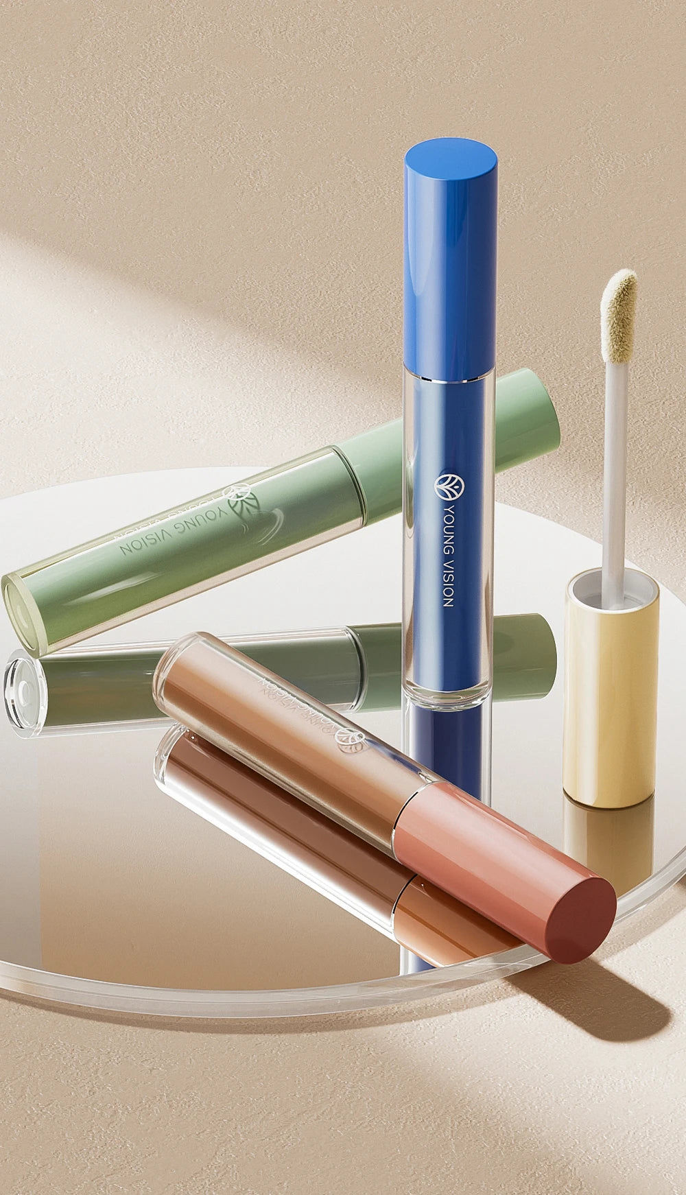 YOUNG VISION 6 Colors Hydrating Fresh Concealer Brightens Skin Tone and Covers Blemishes and Dark Eye Circles Concealer