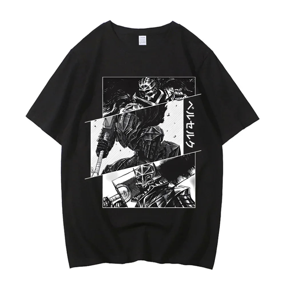 Anime Berserk T-shirt Summer Women's Short Sleeve T-shirt Printed Top 2025 Trendy T-shirt Fan Clothing Graphic T Shirts Y2K Tops