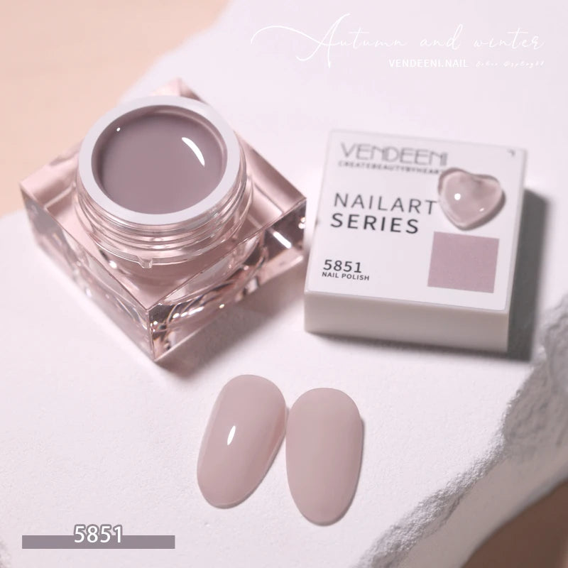 Vendeeni 58 Colors Japanese-style Pure Color Gel Nail Polish Summer Colorful UV LED Soak Off Gel Varnish Nail Art Gel Lacquer