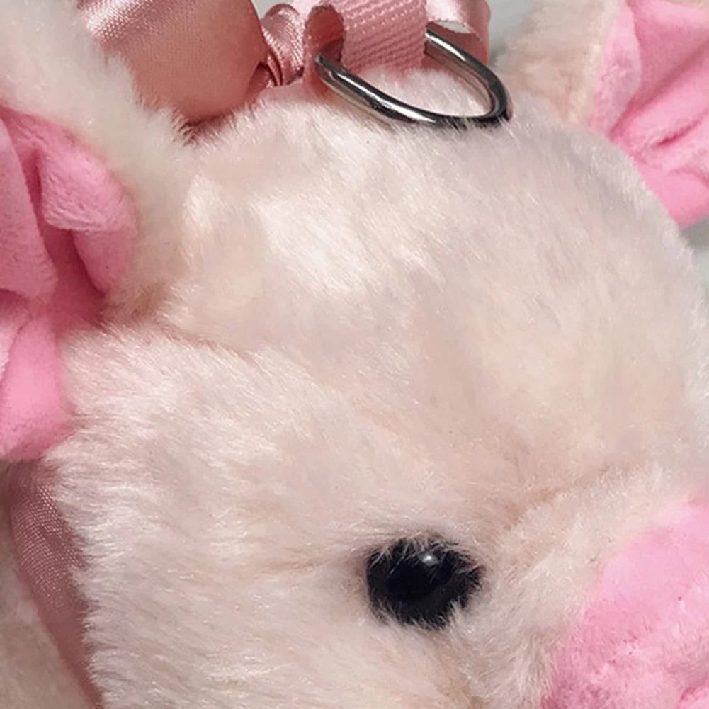 Pink Piglet Plush Bag Korean Version Large Capacity Lady Shoulder Bag Cartoon Ins Cute Doll Messenger Bag Handbags Crossbody