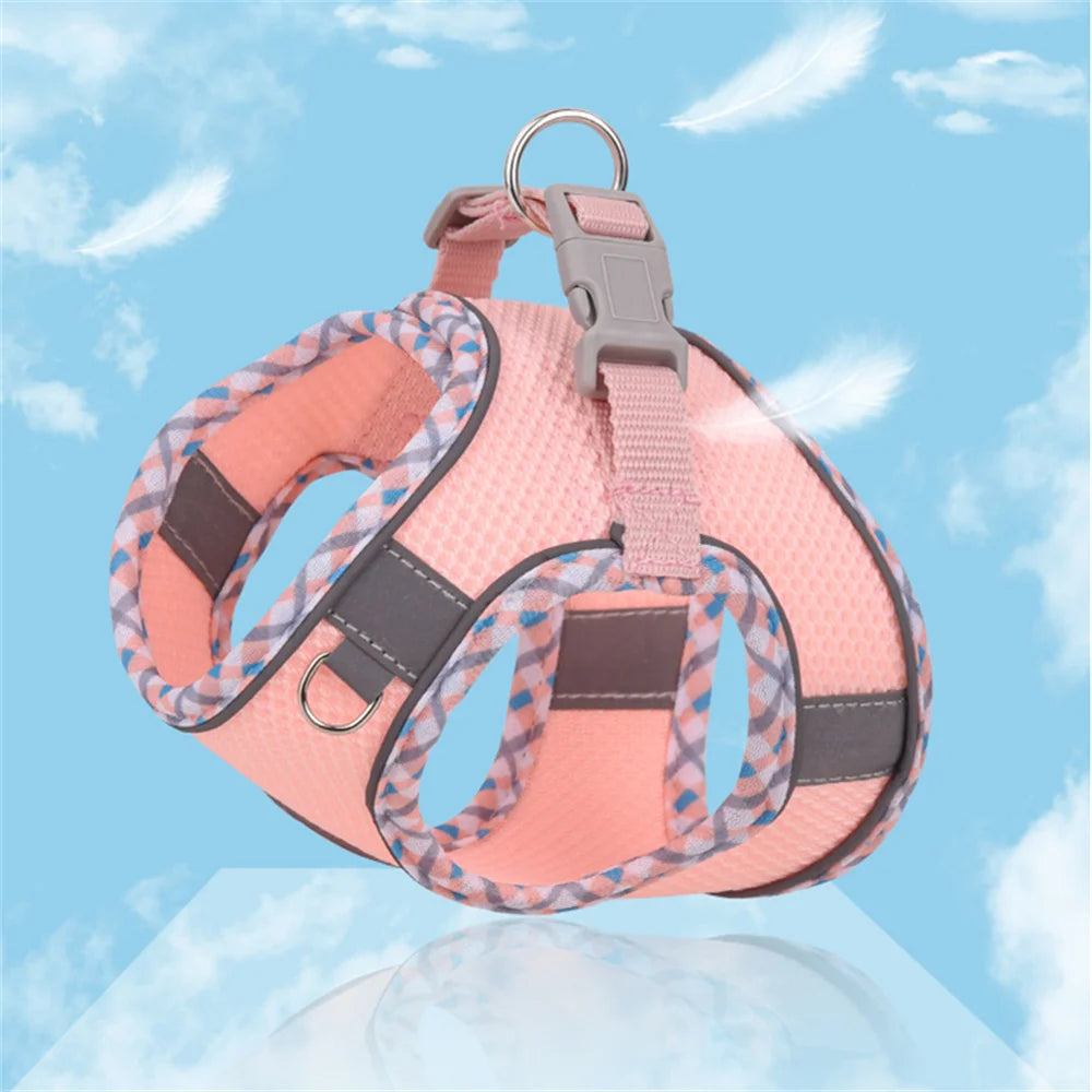 New Arrivals Cat Dog Harness and Leash Set Reflective Breathable Pet Vest Harnesses for Small Dogs Cats Outdoor Walking Puppy