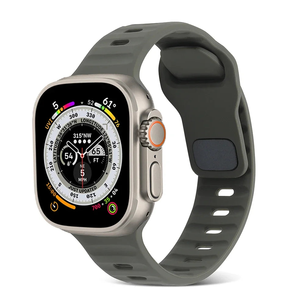 soft Silicone Strap for Apple Watch Ultra/2/3 49mm Serise 11 10 9 8 7 45mm 41mm 46mm 42mm Bracelet iWatch 6 5 4 3 Se/3 44mm 40mm