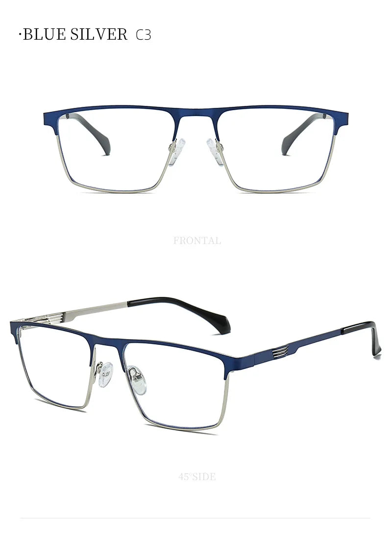 JMISUS 2025 New Arrivals Square Prescription Glasses Men Business Progressive Eyewear Plastic steel Custom Optical Eyeglasses