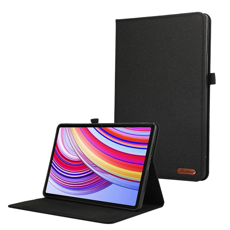 Luxury Flip Oxford Cloth Fabric Case For Xiaomi Redmi Pad Pad 12.1 inch / Poco Pad Tablet Protective Cover Hülle Coque Capa