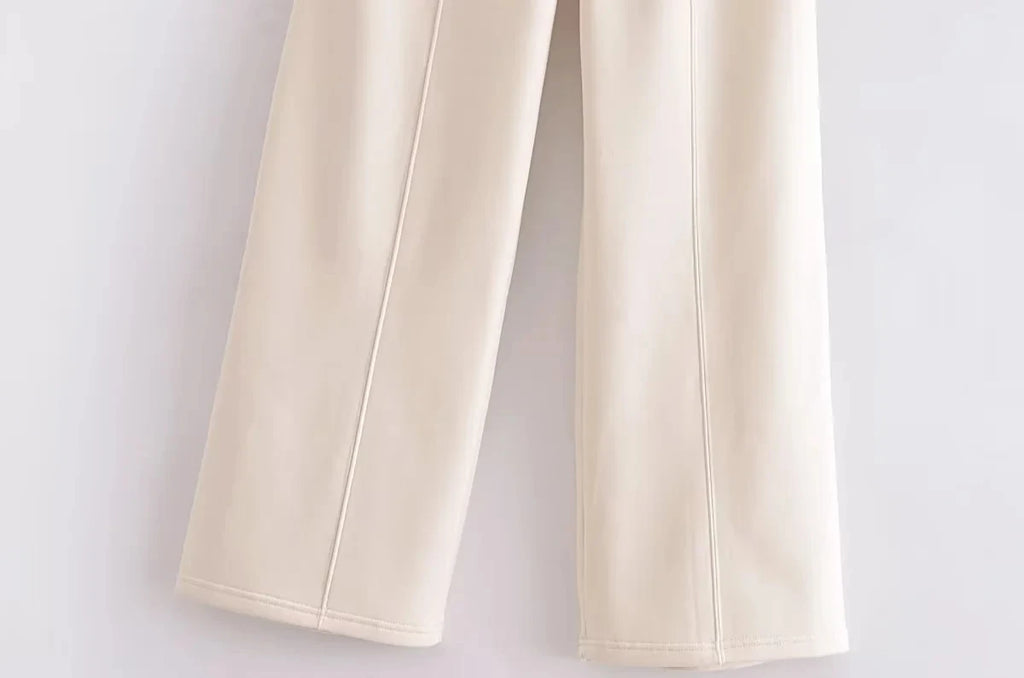 HH Women's Winter Warm Fleece Lined Zipper Jacket Sweatshirt Set Fashionable Stretch High Waist Women's Pants 2-piece Set