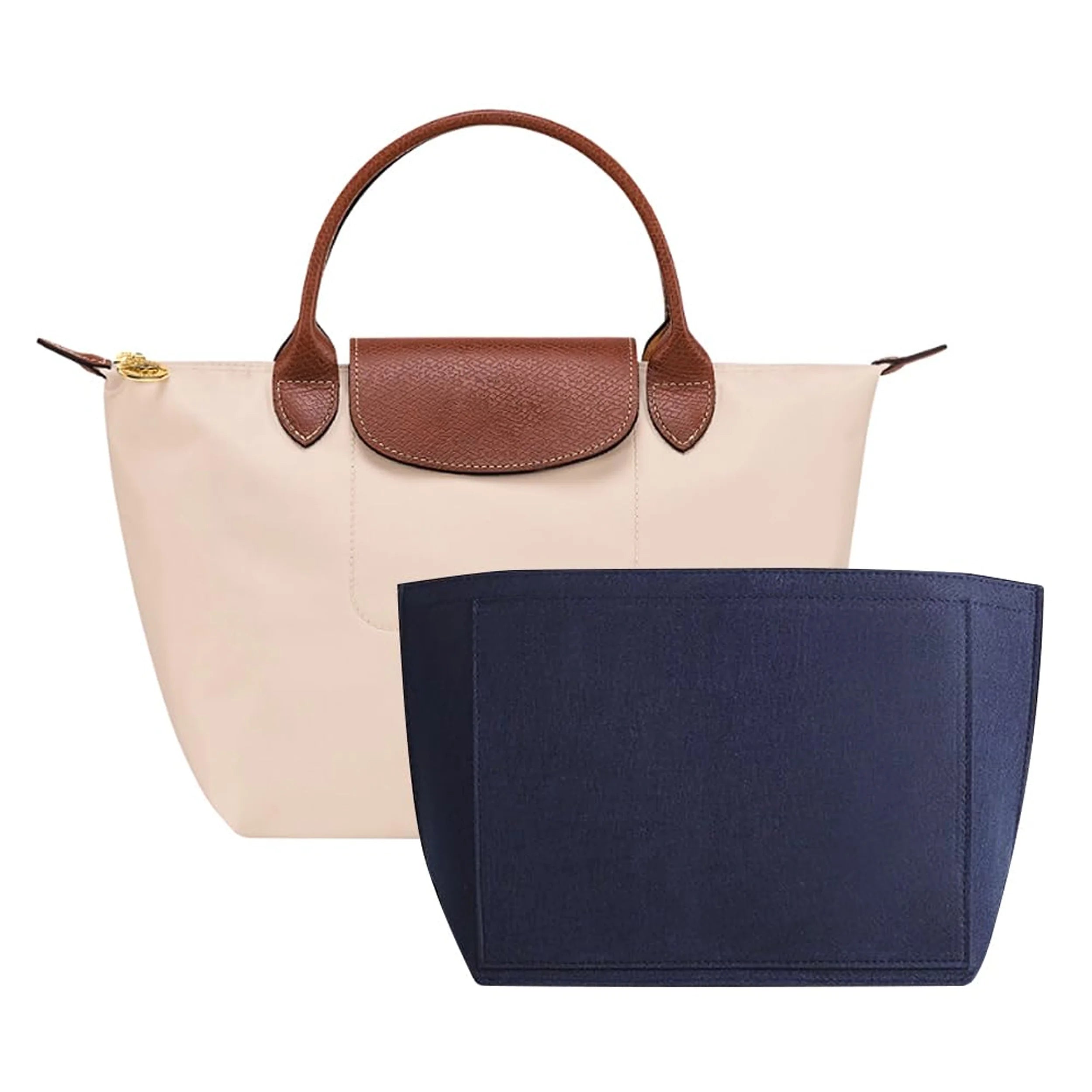 Felt Insert Bag Fits For Handbag Liner Bag Felt Cloth Makeup Bag Support Travel Portable Insert Purse Organizer