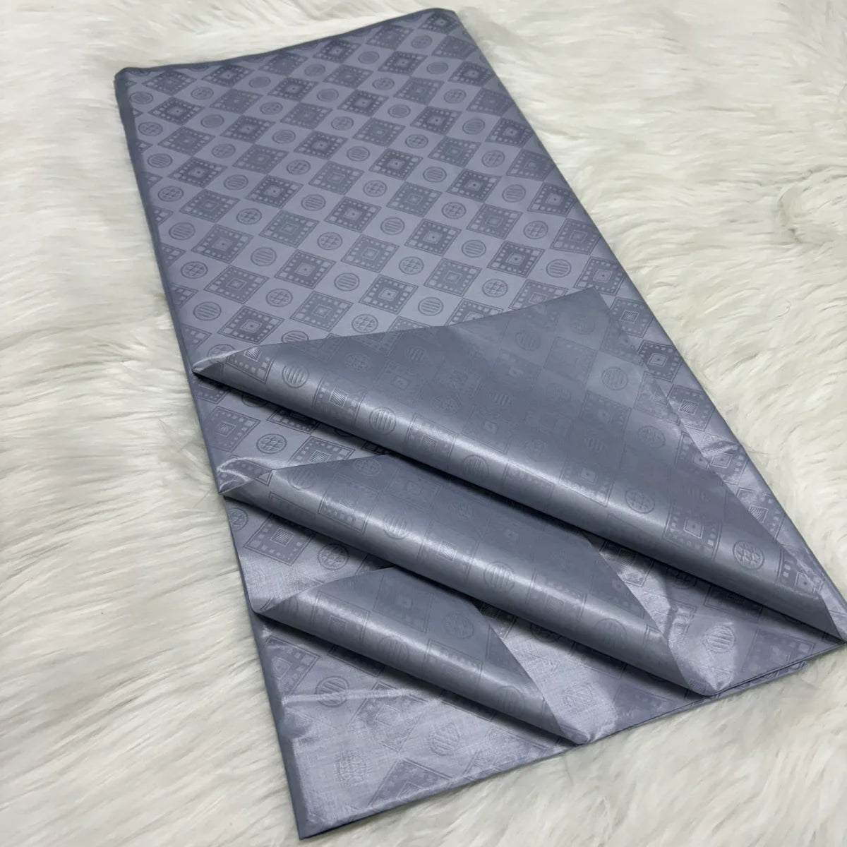 Plain Bazin Fabrics White Cotton Bazin Coth African French Brocade Jacquard Fabric 5 Yards For Women Sewing