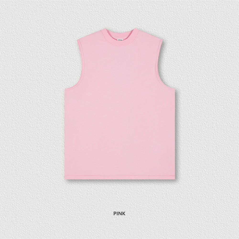 ZODF Trendy 2024 Men Quick Dry 230gsm Tank Tops Unisex Women Summer Breathable Cool Feeling Loose Sleeveless Tees Vest HY0772