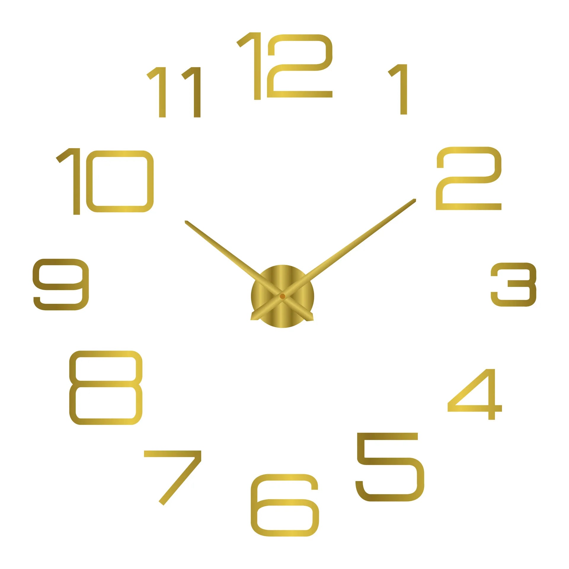 2023 Modern Design Large Wall Clock 3D DIY Quartz Clocks Fashion Watches Acrylic Mirror Stickers Living Room Home Decor Horloge