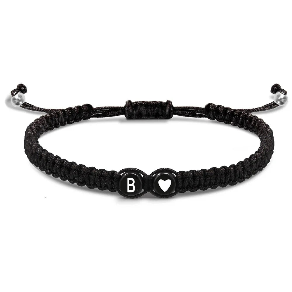 26 Letters Bracelets for Women Teen Girls Adjustable A-Z Initials Braided Bangles Graduation Birthday Gifts Jewelry