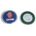 68mm 2 3 Pins SAAB Car Front Hood Bonnet Logo Rear Trunk Bumper Badge For SAAB 9 3 9 5 9-3 9-5 SAAB Emblem Sticker Accessories
