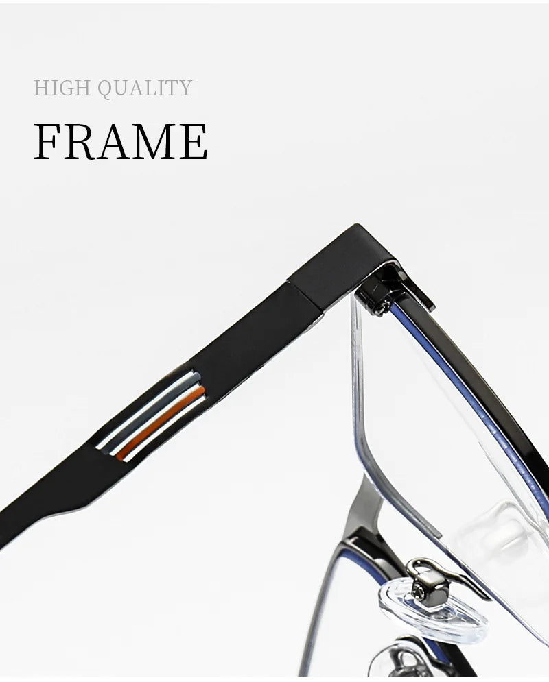 JMISUS 2025 New Arrivals Square Prescription Glasses Men Business Progressive Eyewear Plastic steel Custom Optical Eyeglasses