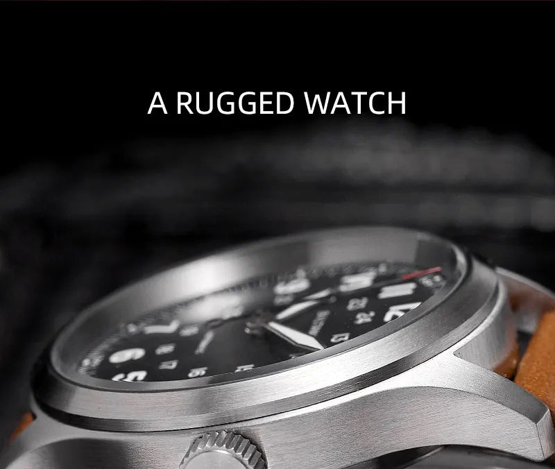 Baltany Military Field Watch S2049 Sapphire Calendar 24H Indicator Luxury Men's NH35 Auto Mechanical Homage Waterproof Watches