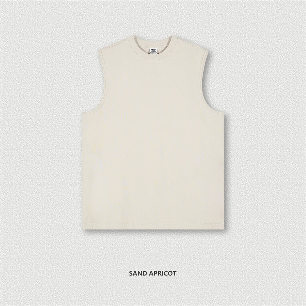 ZODF Trendy 2024 Men Quick Dry 230gsm Tank Tops Unisex Women Summer Breathable Cool Feeling Loose Sleeveless Tees Vest HY0772