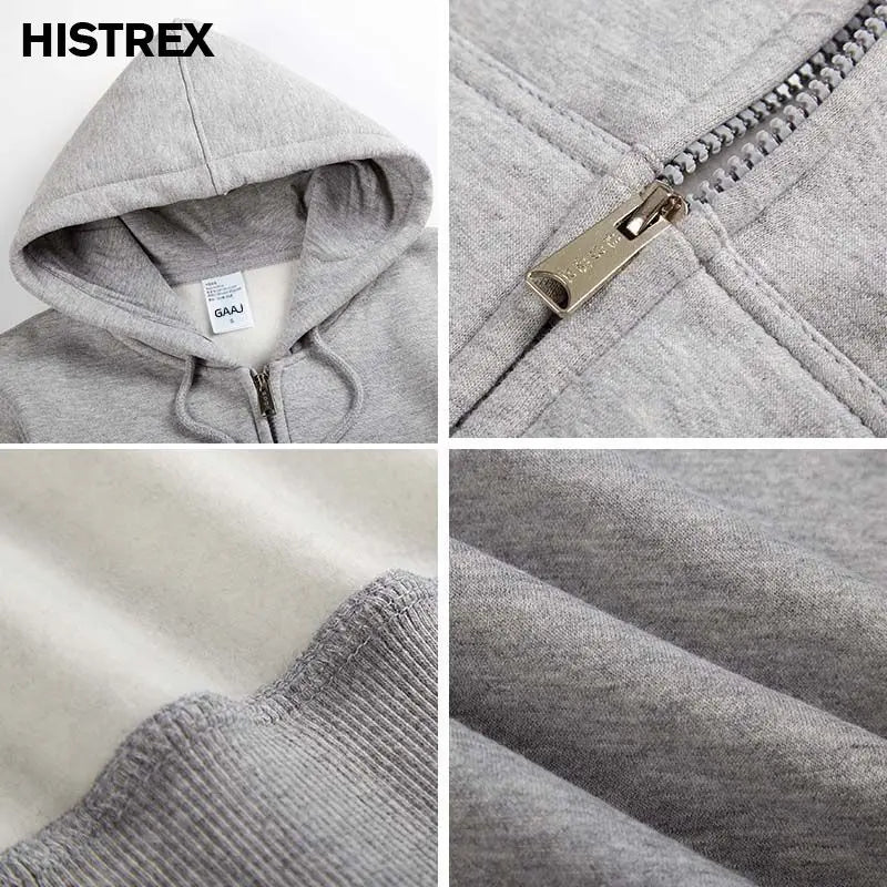 Top Quality Custom Cotton Zipper Hoodie Print Photo Text Brand Logo Men Womens Thick Fleece Autumn Winter Warm Sweatshirt 350gsm