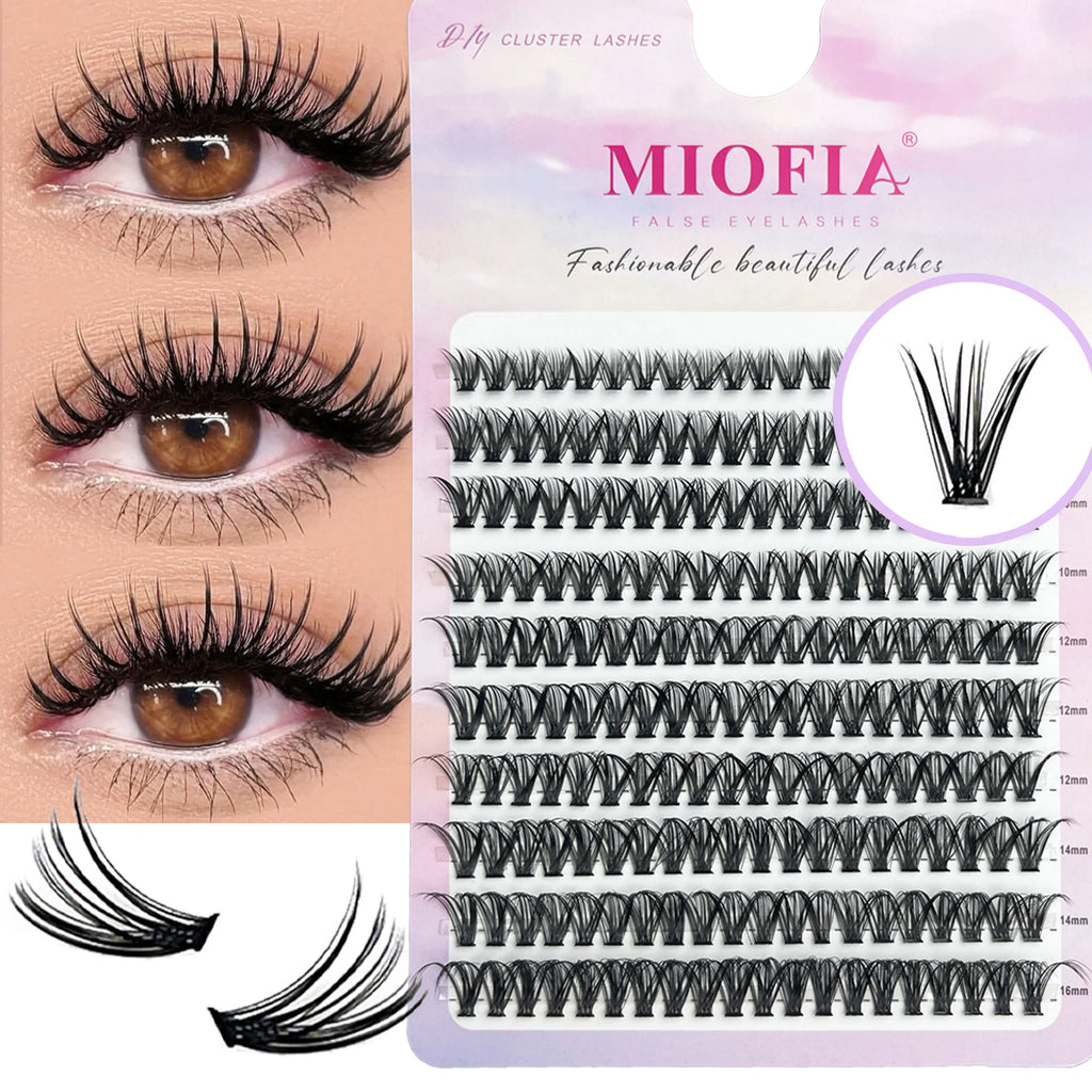 30D/40D/60D/80D Individual Lashes bunches DIY Natural Eyelash Extension 200 Cluster 3D Russia Volume Natural Mink Lashes makeup