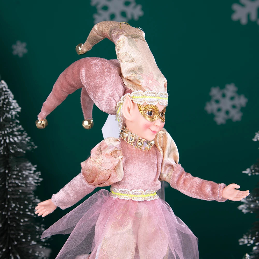 New Arrivals Christmas Decor Handmade New Year Decor Hanging Sitting Elf Plush Doll Christmas Tree Hanging Ornament Xmas Gift