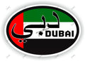 Dubai Country Code Oval Sticker with Flag Dubai Patriotic Decal Cover Scratches Decoration Decal Vehicle Waterproof Accessories