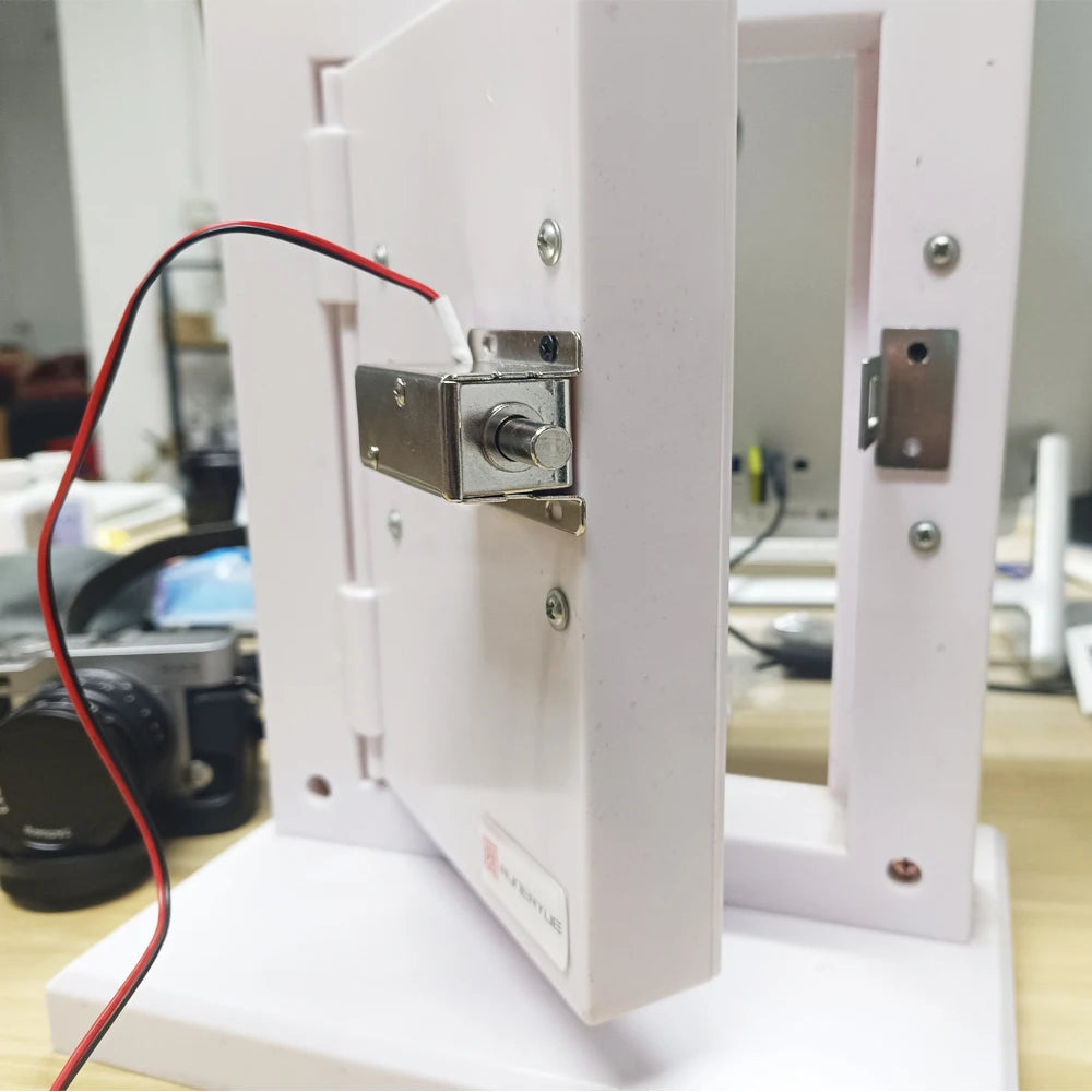 Small Electric Bolt Lock DC12V Magnetic Lock Access Control Electronic Lock Concealed Cabinet Lock Normally Closed Electric Lock