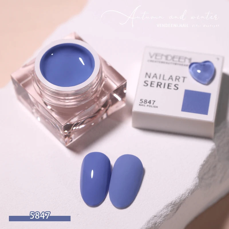 Vendeeni 58 Colors Japanese-style Pure Color Gel Nail Polish Summer Colorful UV LED Soak Off Gel Varnish Nail Art Gel Lacquer