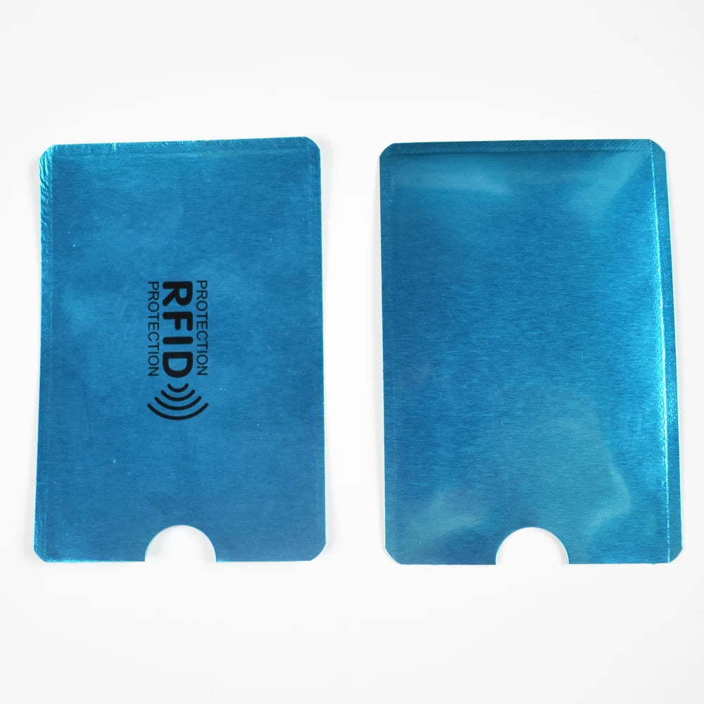 10Pcs/Lot Rfid NFC Blocking Anti Scan ID Case Protection Credit Bank Card Holder Aluminium