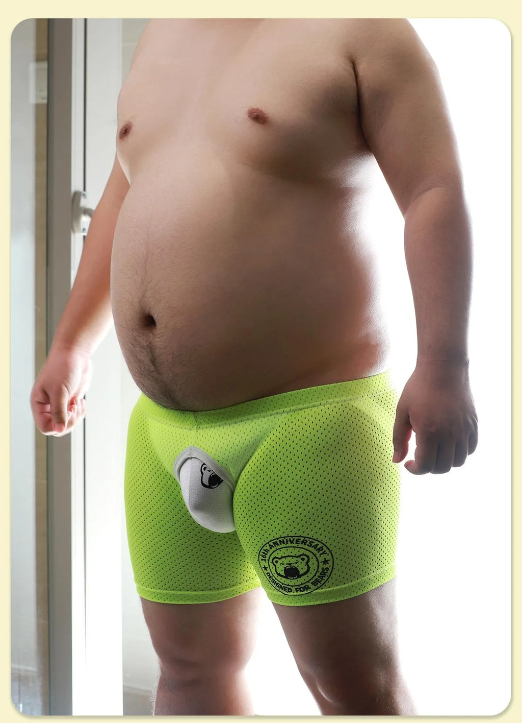 New Arrivals 1 Set 2 Pcs Bear Gay Proud Underwear, 1 Bear Claw Paw Expose Buttocks Crotch Boxer Shorts, 1 Sexy Jocks, M L XL XXL