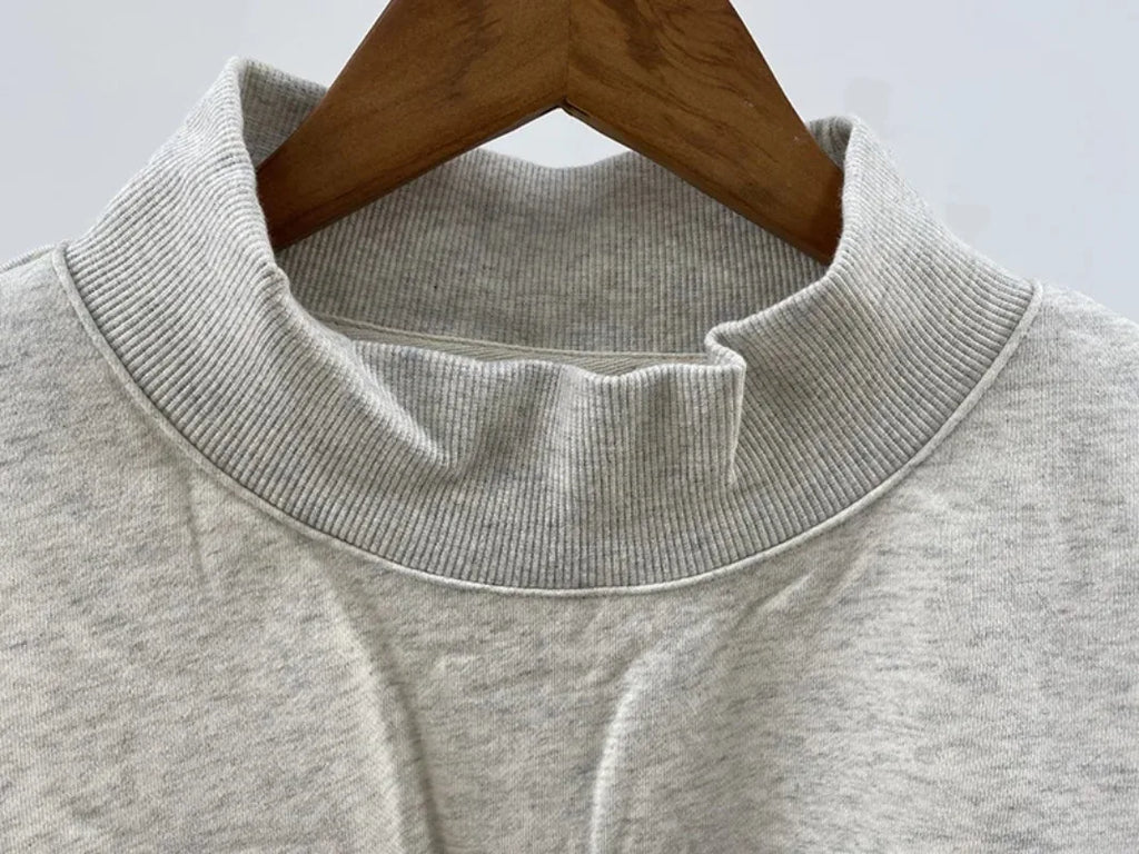 autumn winter Women's Pullover Hooded Sweatshirt with Letter Print and Zipper Closure