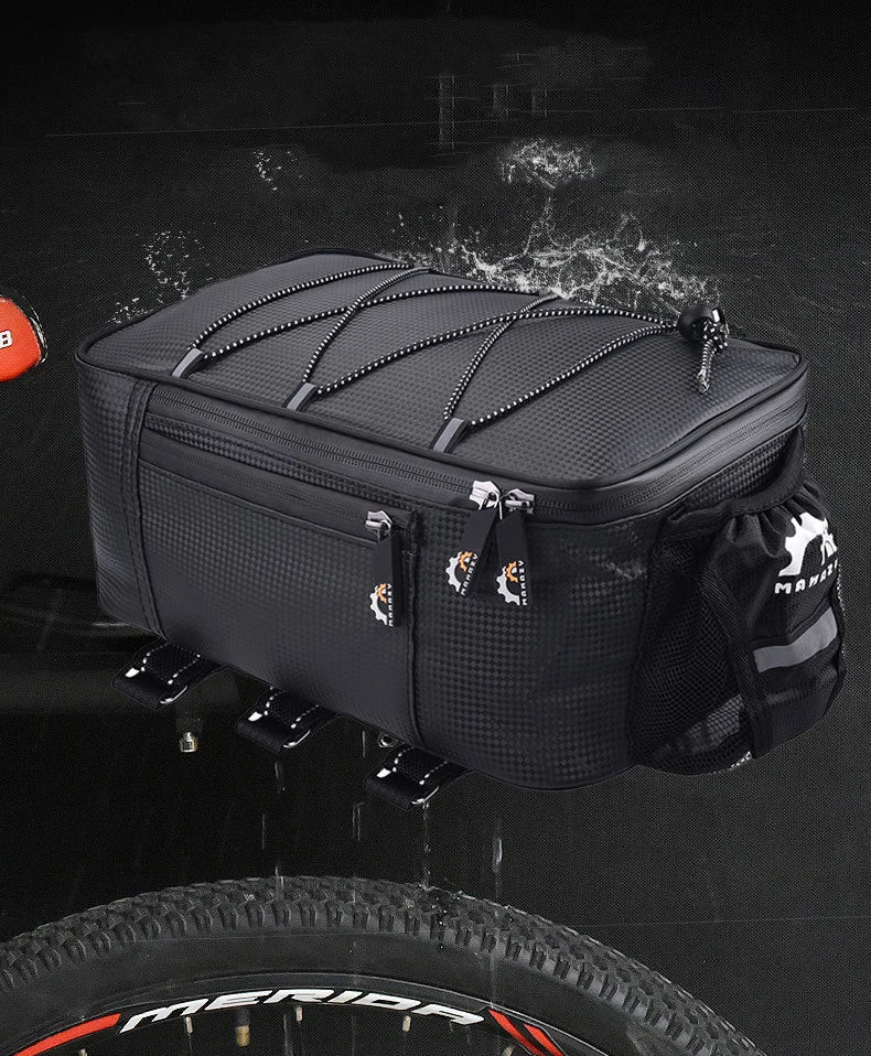 Bicycle Piggyback Bag Rear Seat Bag Storage Storage Box Bicycle Rear Shelf Pannier Bag Waterproof Bag Riding Supplies Equipment