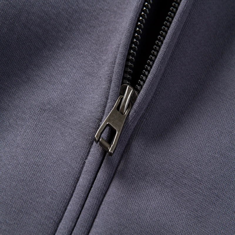 Solid Color Hoodie Men Fashion Zip Up Long Sleeve Oversized Jacket Coat Harajuku Gothic Hooded Sweatshirt Y2K Teen BP13813