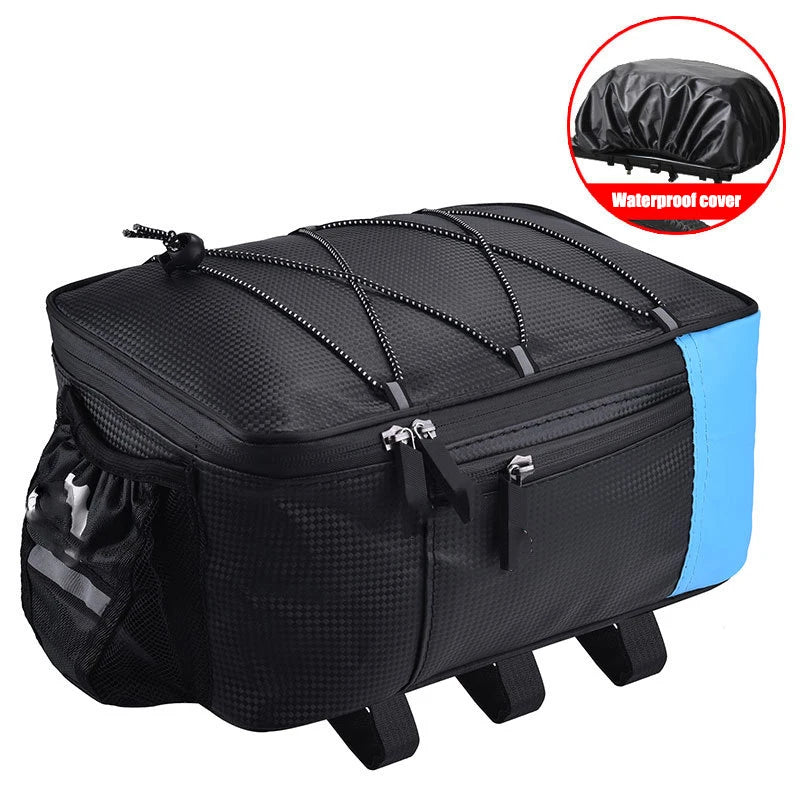 Bicycle Piggyback Bag Rear Seat Bag Storage Storage Box Bicycle Rear Shelf Pannier Bag Waterproof Bag Riding Supplies Equipment