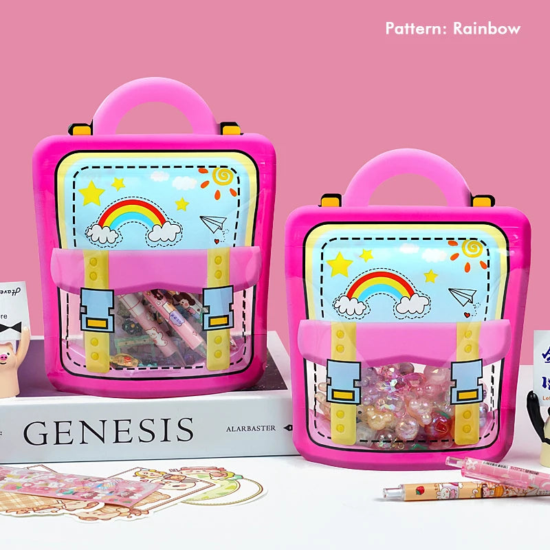 20/50PCS Children's Day Portable Seal Bag New Cartoon Schoolbags Shape Cookie Candy Bags For Kids Birthday Graduation Party Gift