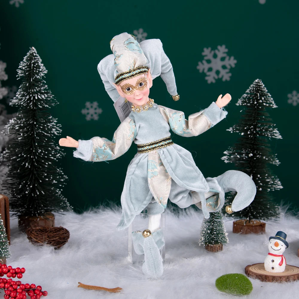 New Arrivals Christmas Decor Handmade New Year Decor Hanging Sitting Elf Plush Doll Christmas Tree Hanging Ornament Xmas Gift