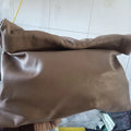 Personality roll-edge leather bag  lazy casual leather soft bag  Phone Women High Quality holding red large bag luxury designer