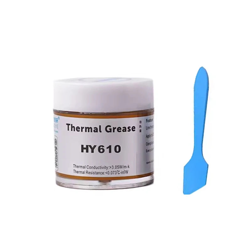 25g HY610 Silicone Thermal Paste Heat Transfer Grease Heat Sink CPU GPU Chipset Notebook PC Cooling Cream 3.05W/m-kv