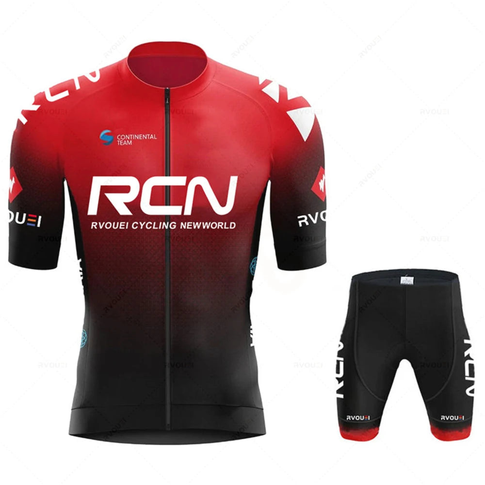 Rcn Cycling jersey Sets 2025 Men's Cycling Clothing Summer Short Sleeve MTB Bike Suit Bicycle Bike Clothes Ropa Ciclismo Hombre
