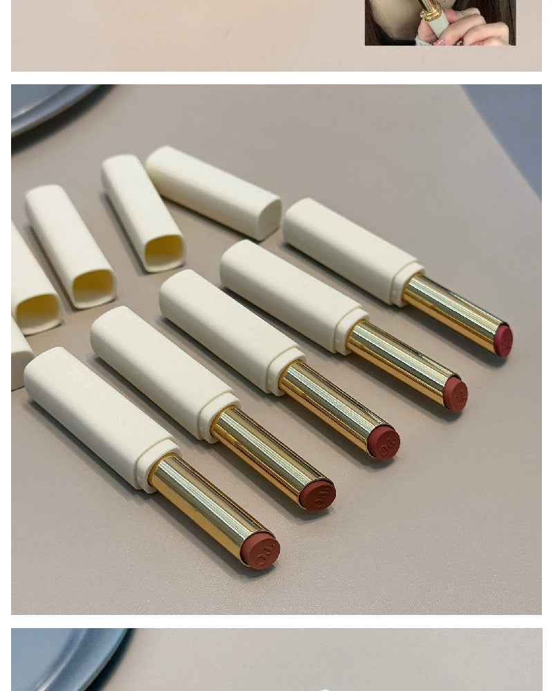 Low Saturation Matte Lipstick Cream Velvet Not Easy To Fade Lipstick Nude Matte Red Lip Gloss Waterproof Lasting Lip Tint Makeup