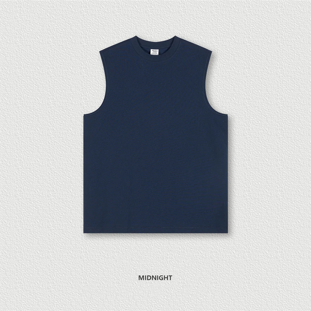 ZODF Trendy 2024 Men Quick Dry 230gsm Tank Tops Unisex Women Summer Breathable Cool Feeling Loose Sleeveless Tees Vest HY0772