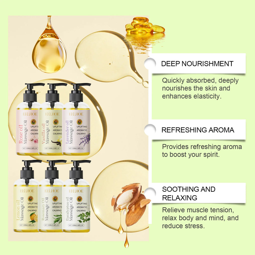 Body Oils for Relaxing Massages Muscle Soreness Relief Physical Fatigue Body Moisturizer Firming Skin Care Native SAP Body Oil