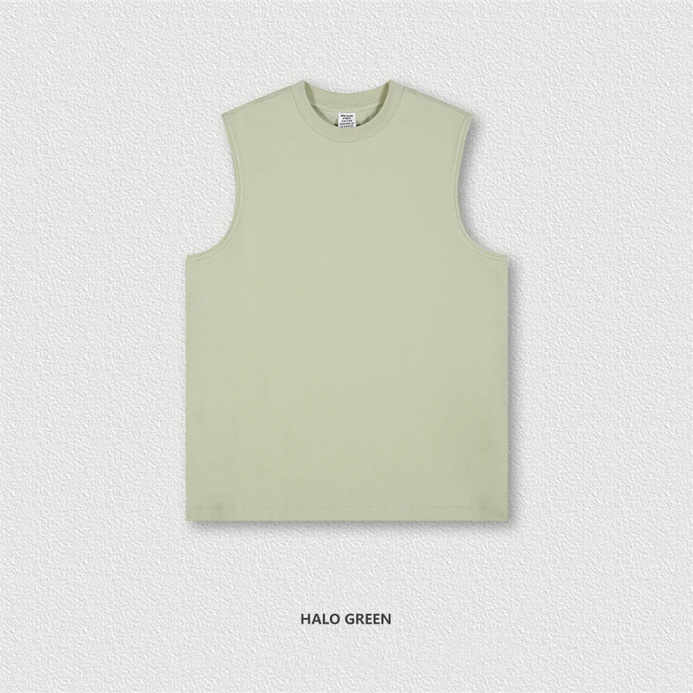 ZODF Trendy 2024 Men Quick Dry 230gsm Tank Tops Unisex Women Summer Breathable Cool Feeling Loose Sleeveless Tees Vest HY0772