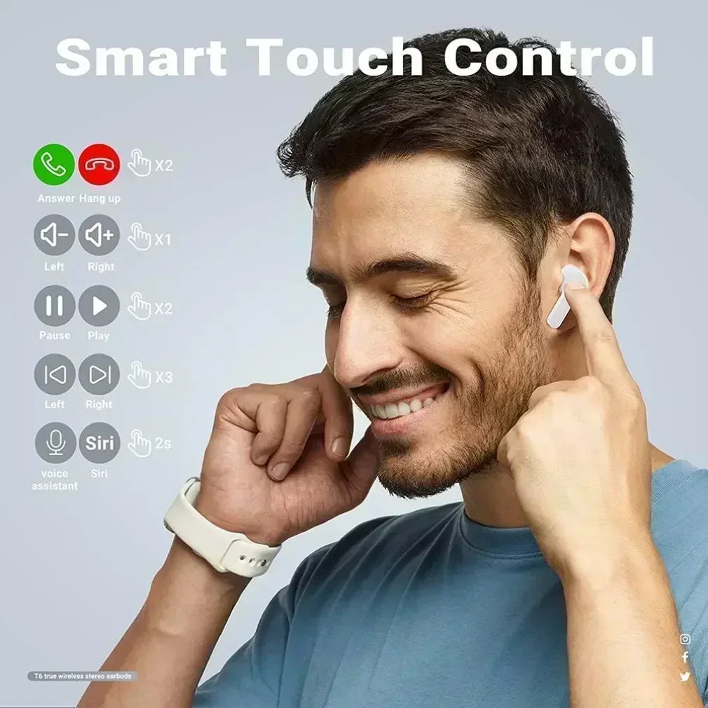 Original T2 Bluetooth headset wireless Bluetooth headset HIFI sound quality headset apply to smartphones