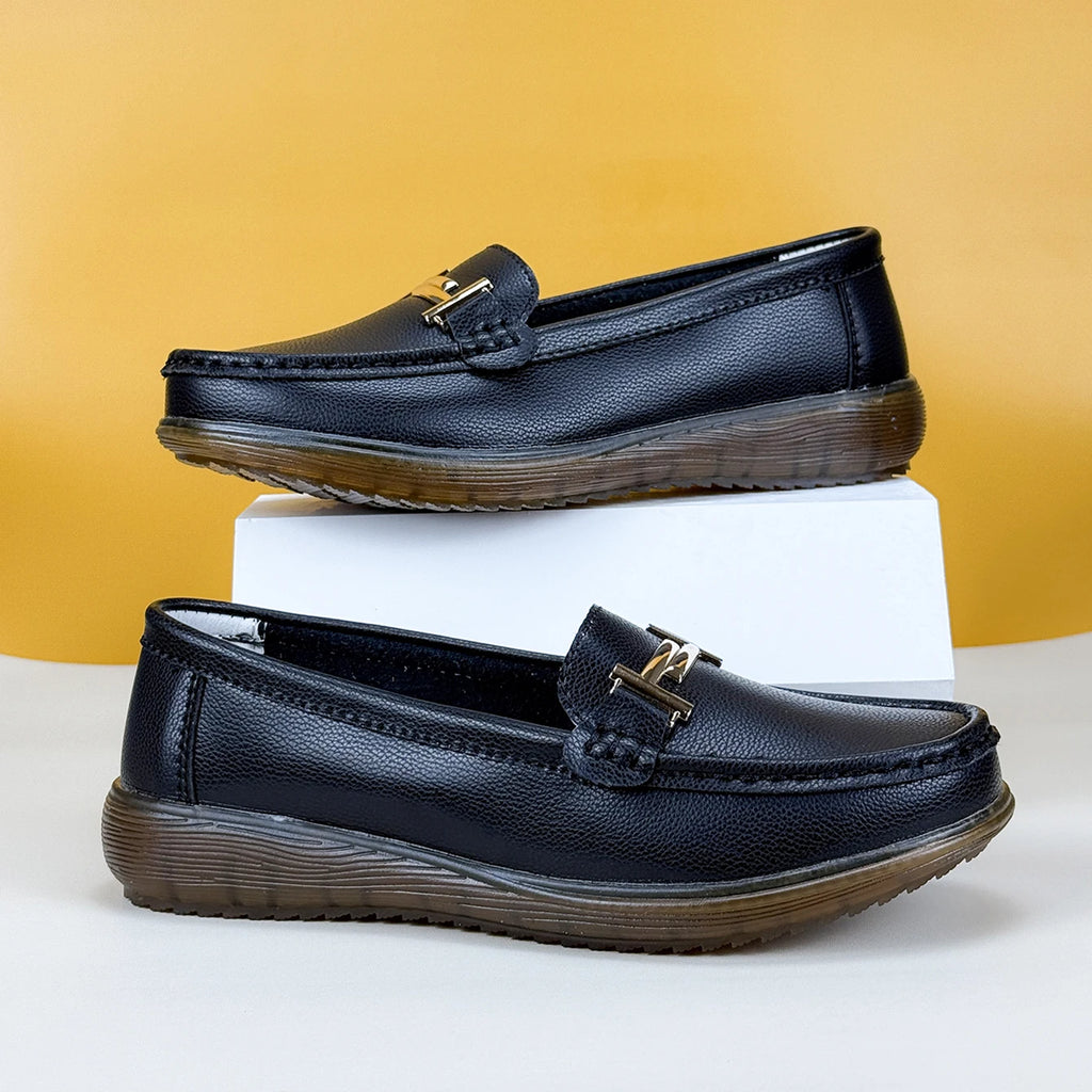 2025 New Spring /summer Women Flats Genuine Leather Moccasins Handmade Comforty Fashion Sneakers Mom nurse Flats Soft Walking