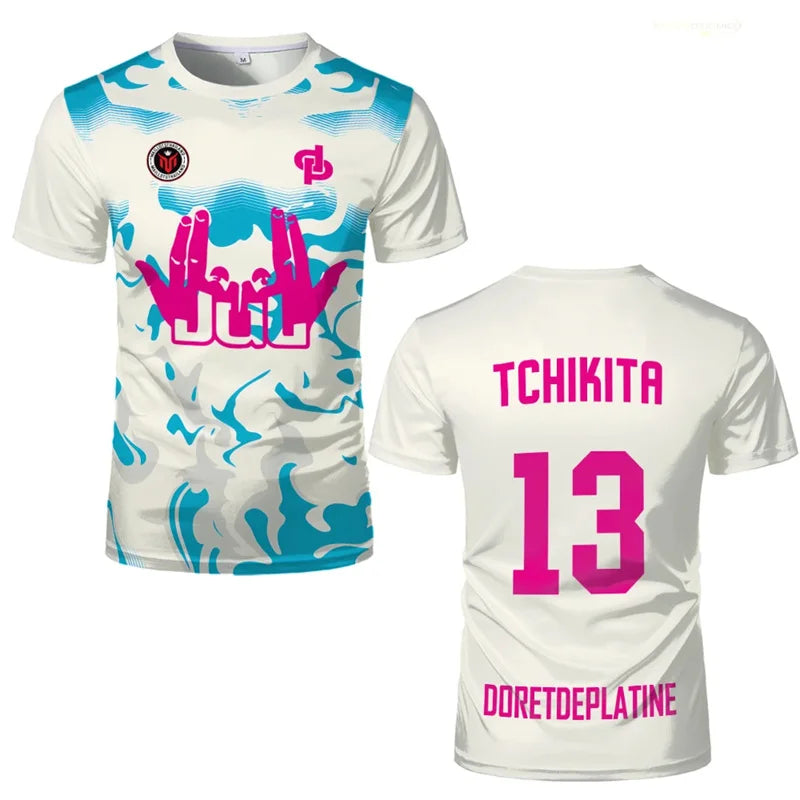 JUL Maillot TOTO Et Ninetta Jersey Men's And Women Trendy Rap Culture Print T-shirts Breathable Football Training Men's T-shirt