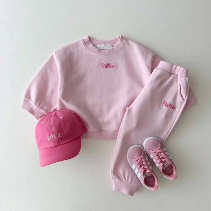 Fashion girls Toddler Baby Korea Clothing Fall Clothes Sets Baby Boys Set Kids Sports Bear Sweatshirt Pants 2Pcs 2 to 8 year